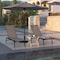 Flash Furniture Black/Brown Adjustable Chaise Lounge JJ-LC326-BLK-BR-GG - alternate 6